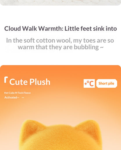 2025 new snowball big cat paw cotton boots women's winter wear fun and cute couple plush cotton slippers bag with men