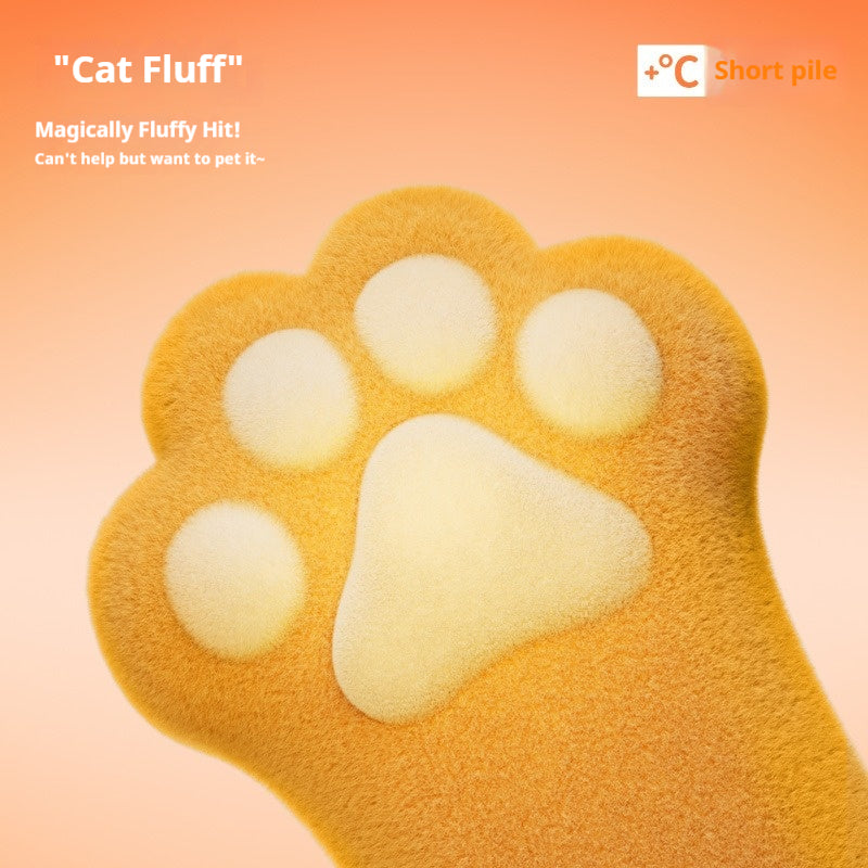 2025 new snowball big cat paw cotton boots women's winter wear fun and cute couple plush cotton slippers bag with men